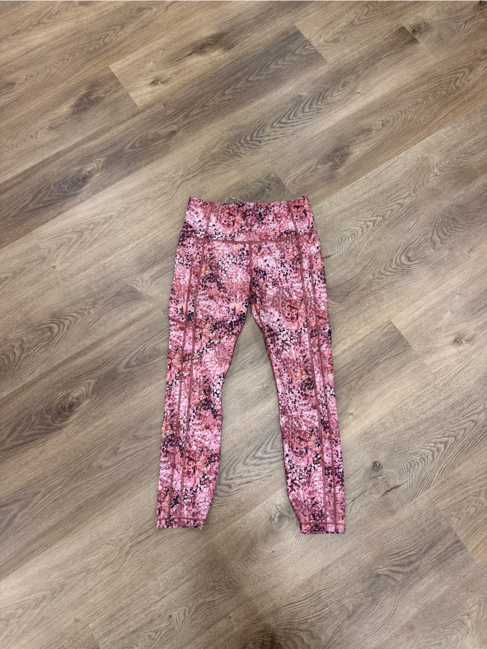 Athleta Pink Print Active Leggings